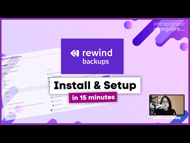 Rewind Backups Shopify App: Install & Setup | Features & Pricing Overview (2022)